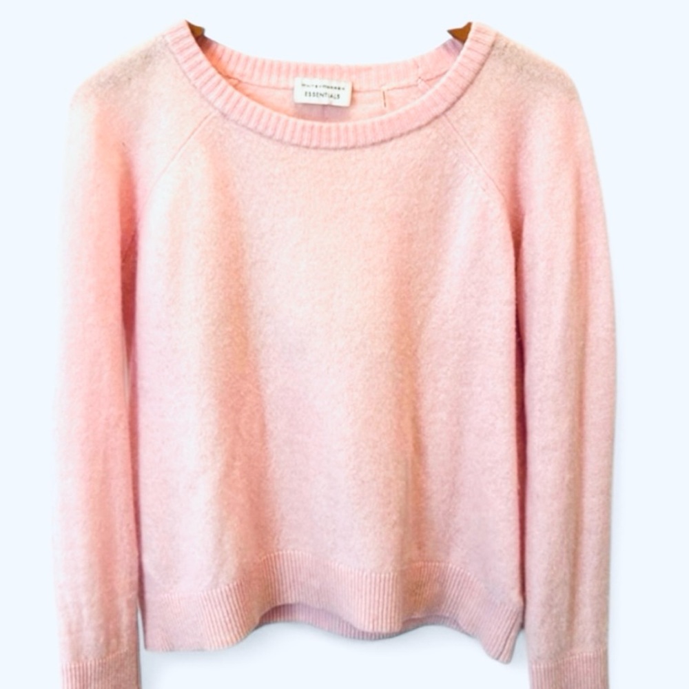 pale pink cashmere sweater